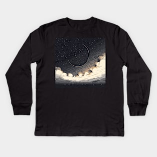 Dark Night Kids Long Sleeve T-Shirt